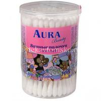 Ватные палочки AURA №100 (п/э пакет) (Коттон клаб/Россия)