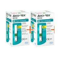 Тест-полоска Акку-Чек Актив (Accu-Chek Active) №100 (Roche Diabetes/Германия)