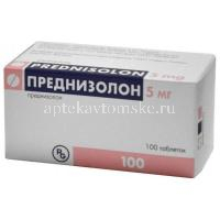 Преднизолон таб. 5мг №100 (Gedeon Richter/Румыния/Гедеон Рихтер-РУС/Россия)