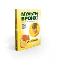 Мульти-Бронх леденцы д/горла №10 (Мед и Лимон) (Инат-Фарма/Россия)