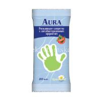 Салфетки AURA DERMA PROTECT влажн. Антибактериальные ромашка №20 (Коттон клаб/Россия)
