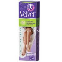 Крем ВЕЛЬВЕТ д/депил. "2 в 1" с экстр. полевых цветов смягчающий 100мл (Стелла/Россия)