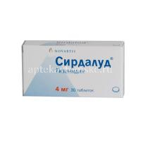 Сирдалуд таб. 4мг №30 (Novartis Saglik Gida/Турция)