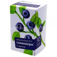 Чайный напиток АЛТАЙ №11 Глюконорм с черникой пак.-фильтр 2г №30 (Алтайский кедр/Россия)