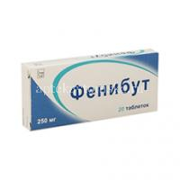 Фенибут таб. 250мг №20 (Озон/Россия)