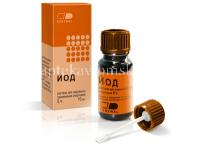 Йода раствор спиртовой фл.(р-р спирт.) 5% 10мл (фл. с лопаткой) (Обновление ПФК/Россия)