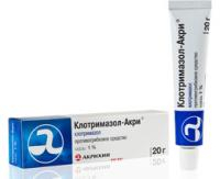 Клотримазол-Акрихин туба(мазь д/наружн. прим.) 1% 20г №1 (Акрихин/Россия)