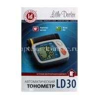 Тонометр LD-30 автомат на плечо, адаптер, манжета 25-36см, индик.аритмии, шкала ВОЗ, память 2*60 изм.+сред. (Little Doctor/Сингапур)