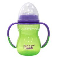 Поильник LUBBY с ручками мягкий носик 250мл (арт. 7317) (Gold List AG/Швейцария)