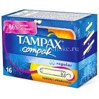 Тампоны гигиенические TAMPAX Compak Regular №16 с апплик. (Hygienett/Венгрия)