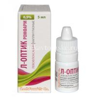 Л-Оптик Ромфарм фл.-кап.(капли глазн.) 0,5% 5мл (Rompharm Company/Румыния)
