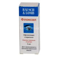 Флоксал фл.-кап.(капли глазн.) 0,3% 5мл №1 (Dr. Gerhard Mann/Германия)