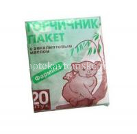Горчичник-пакет с эвкалиптовым маслом пак.(пор.) №20 (Петрофарм/Россия)