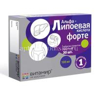 Альфа-Липоевая кислота Форте (Витамир) таб. №30 (Квадрат-С/Россия)