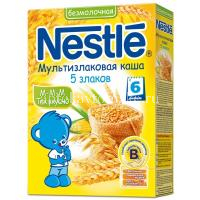 Каша НЕСТЛЕ б/молока "Счастливых снов" 5 злаков/липовый цвет (с 6мес.) 200г (Нестле/Россия)