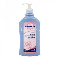 Молочко детское SANOSAN увлажняющее c пантенолом,оливковым маслом и мол. протеином 200мл (Mann&Schreder/Германия)