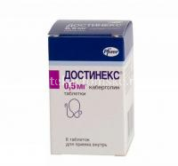Достинекс таб. 500мкг №8 (Pfizer Italia S.r.l./Италия)