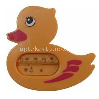 Термометр КУРНОСИКИ 19002 "Уточка" д/воды (оранж.) (Первый термометровый завод/Россия)