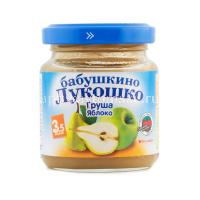 Пюре БАБУШКИНО ЛУКОШКО яблоко/груша (с 5 мес.) 100г (Фаустово/Россия)