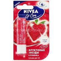 NIVEA LipCare бальзам д/губ "Фруктовое сияние" Клубника 4,8г (Beiersdorf AG/Германия)