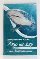 Маска косметическая АКУЛИЙ ЖИР "Акулья сила" Алоэ плацентарная ультра-лифтинг д/лица и шеи 10мл №1 (Твинс Тэк/Россия)