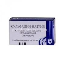 Сульфацил натрия тюб.-кап.(капли глазн.) 20% 1,5мл №2 (Московский эндокринный завод (МЭЗ)/Россия)