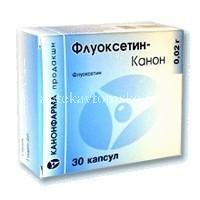 Флуоксетин Канон капс. 20мг №30 (Канонфарма Продакшн/Россия)