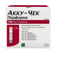Тест-полоска Акку-Чек Перформа (Accu-Chek Performa) №100 (Roche Diabets/Германия)
