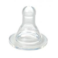 Соска КУРНОСИКИ 12054 силикон. классич. медлен. поток (с рожден.) №2 (Мир Детства/Россия)