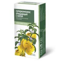 Фиточай ОЧИЩАЮЩИЙ Суперкомплекс с мятой д/выведения шлаков и токсинов пак.-фильтр 2г №20 (Алтайский кедр/Россия)