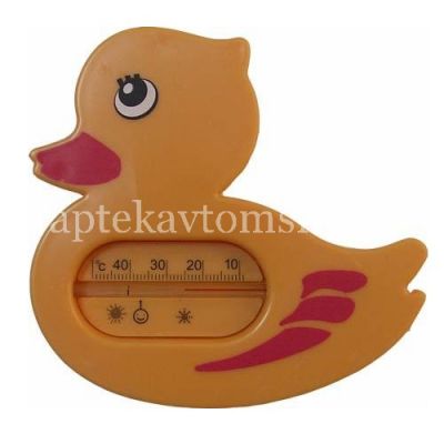 Термометр КУРНОСИКИ 19002 "Уточка" д/воды (оранж.) (Первый термометровый завод/Россия)
