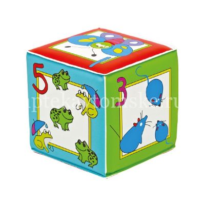 Игрушка КУРНОСИКИ 27077 "Учимся считать" кубик с пищалкой (Sun Bond International/Китай)