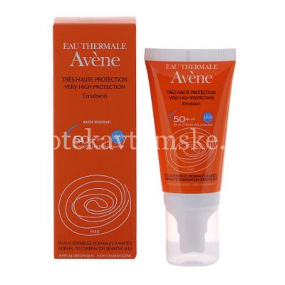 Крем AVENE солнцезащитный SPF-50+ туба 50мл (Pierre Fabre/Франция)
