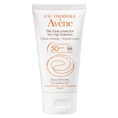 Крем AVENE солнцезащитный SPF-50 с минеральным экраном 50мл (Pierre Fabre/Франция)