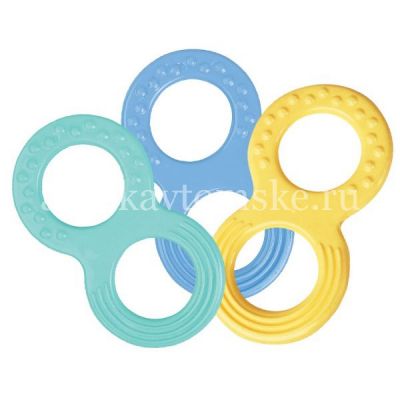 Прорезыватель д/зубов КУРНОСИКИ 23017 "Восьмерка" (Zenith Infant Products/Таиланд)