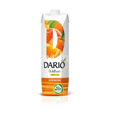 Сок ДАРИО ВЕЛНЕС апельсиновый 1л (Санфрут/Россия)
