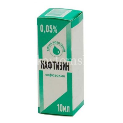 Нафтизин фл.-кап.(капли назальн.) 0,05% 10мл (Лекко/Россия)