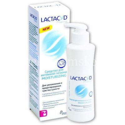 Лактацид MOISTURIZING (увлажняющее) Фарма средство д/предотвращения чувства сухости д/интимн. гигиены (молочная кисл., увлажн. L2G комп.) 250мл (Farmaclair/Франция)