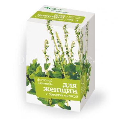 Чай лечебный ЖЕНСКИЙ ЧАЙ с боровой маткой пак.-фильтр 2г №20 (Алтайский кедр/Россия)