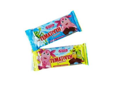 Гематоген детский Турбо плитка 35г (Лунтик) с инулином (Фарм-про/Россия)