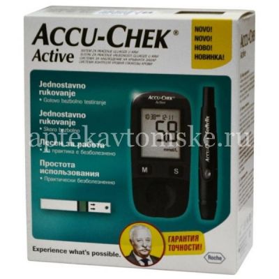 Глюкометр Акку-Чек Актив (Accu-Chek Active) (комплект) (Roche Diabetes/Германия)