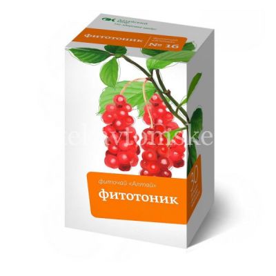 Чайный напиток АЛТАЙ №16 "Фитотоник" с китайским лимонником пак.-фильтр 2г №20 (Алтайский кедр/Россия)
