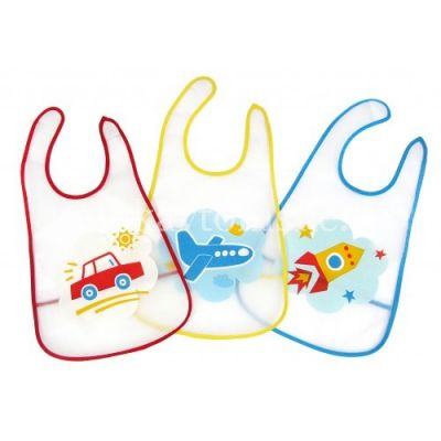 Слюнявчик ПОМА клеенчатый большой с карманом на липучке (арт. 2216-18) (New People Enterprises Limited/Китай)