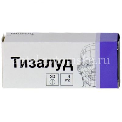 Тизалуд таб. 4мг №30 (Верофарм/Россия)