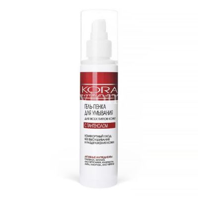 Гель-пенка КОРА д/умыван. д/всех типов кожи 150мл с пантенолом (Фитопром/Россия)