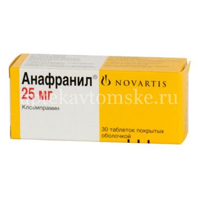 Анафранил таб. п/об. 25мг №30 (Novartis Pharma/Италия)