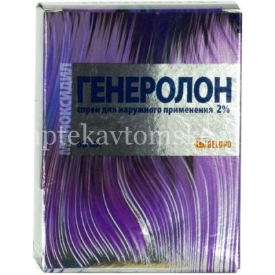 Генеролон спрей д/наруж. прим. 2% 60мл (Industrial Farmaceutica Cantabria S.A./Испания/Belupo/Хорватия)