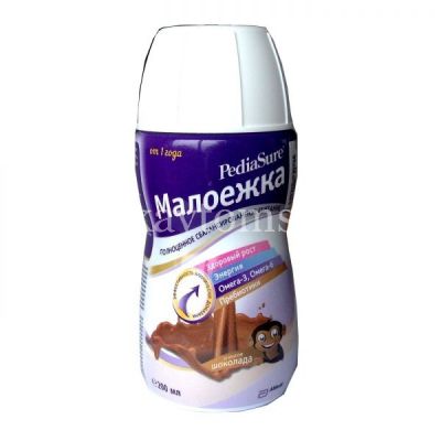 ПедиаШур Малоежка спец. продукт с пищевыми волокнами Шоколад 200мл (Abbot Laboratories/Нидерланды)