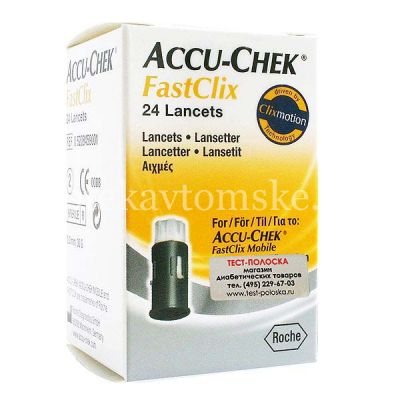 Ланцет Акку-Чек Фасткликс (Accu-Chek Fastclix) стер. №24 (Roche Diabetes/Германия)