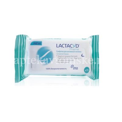 Лактацид Фарма салфетки Антибактериальные компоненты д/интим. гигиены (экстракт тимьяна) №15 (O-Pac srl/Италия)
